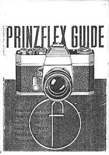 Dixons Prinzflex TTL Super manual. Camera Instructions.
